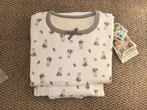 儿童羊毛蚕丝保暖套男童女宝宝睡衣打底衬衣内衣套装