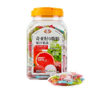 皇族Royal Family 奇亚籽0脂肪果汁果冻1.8公斤大桶装健康零食