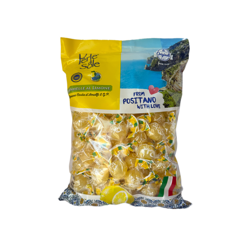 意大利Perie di Sole原装进口柠檬味水果糖700克袋装零食酸爽糖