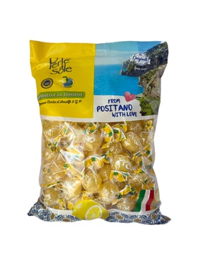 意大利Perie di Sole原装进口柠檬味水果糖700克袋装零食酸爽糖