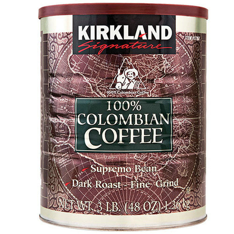 包邮美国原装Kirkland柯克兰深焙哥伦比亚滤泡式咖啡粉1360g礼物,咖啡/麦片/冲饮,研磨咖啡粉,淘宝优惠券,粉丝福利购,淘宝优惠卷