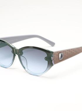 2025跨境新款欧美时尚猫眼墨镜女感防晒太阳镜女跨境批发sunglass