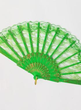 现货混批西班牙蕾丝扇 塑料骨扇子 扇子工艺  赠送外宾佳品可
