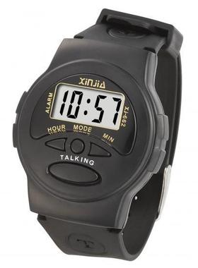 电子盲人表 中老年人手表中文一键整点报时表讲话表XJ-662