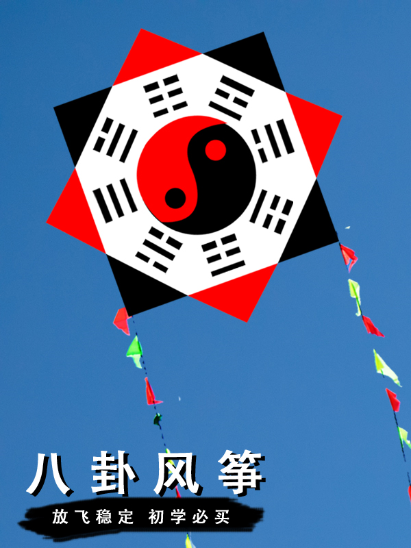 莹轩风筝好飞易学初学者八卦风筝