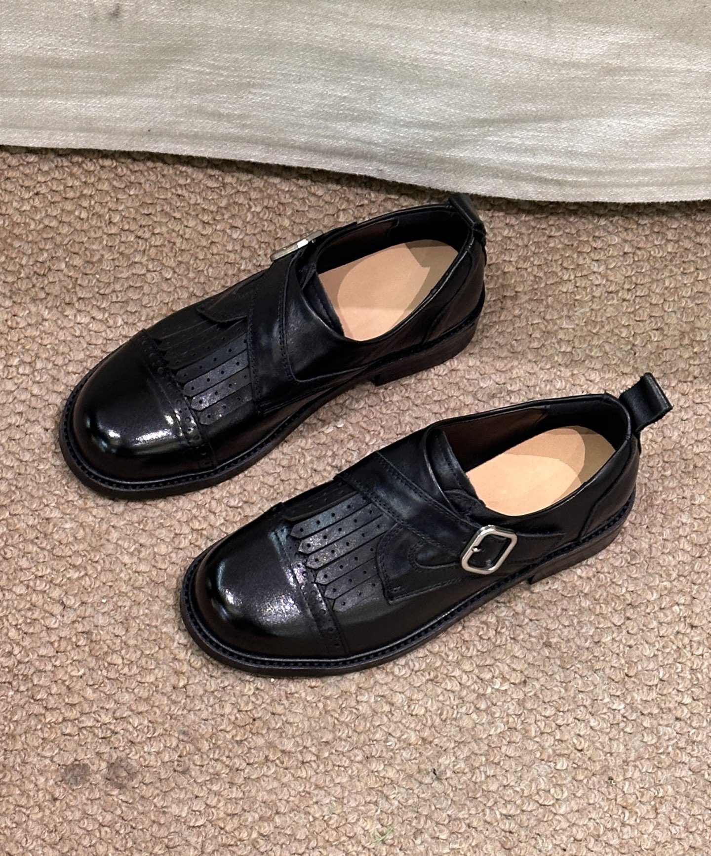 2026新款真皮乐福鞋女平底英伦风小皮鞋百搭休闲鞋女鞋显脚小单鞋,女鞋,乐福鞋（豆豆鞋）,淘宝优惠券,粉丝福利购,淘宝优惠卷