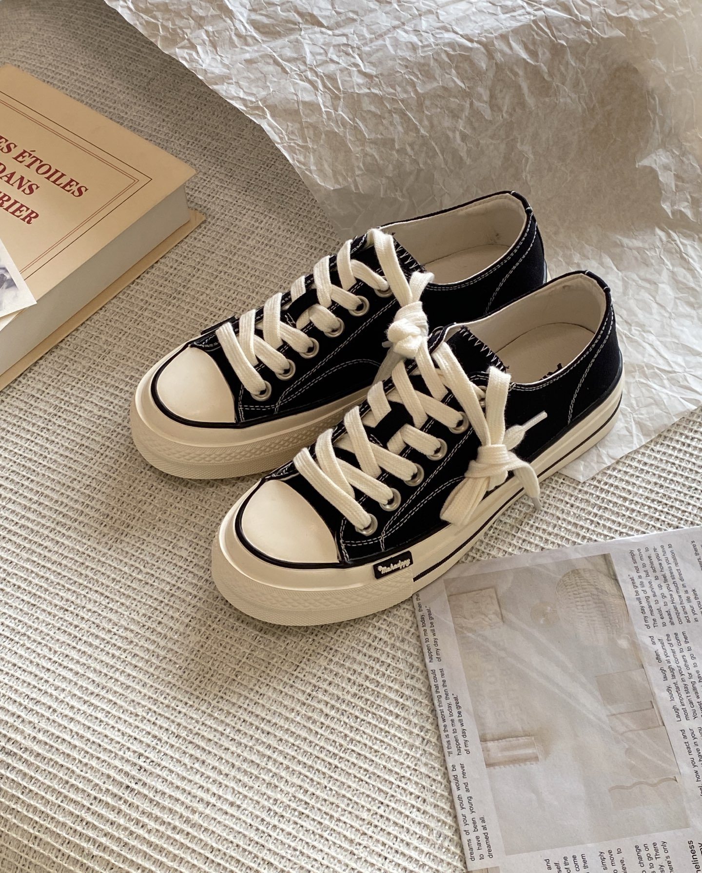 2026新款真皮帆布鞋女厚底舒适休闲板鞋百搭运动鞋女鞋显脚小单鞋,女鞋,帆布鞋,淘宝优惠券,粉丝福利购,淘宝优惠卷