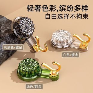 挂钩免打孔强力家用卫生间厨房浴室螺旋式 轻奢旋转吸盘式 墙上挂钩