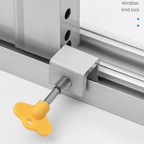 窗户锁扣卡扣固定铝合金纱窗推拉窗儿童防护安全锁神器防盗限位器