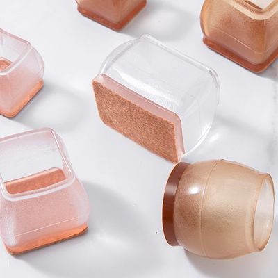 椅子脚垫弓形红木实木凳子腿桌子脚餐椅通用静音防滑耐磨硅胶脚套