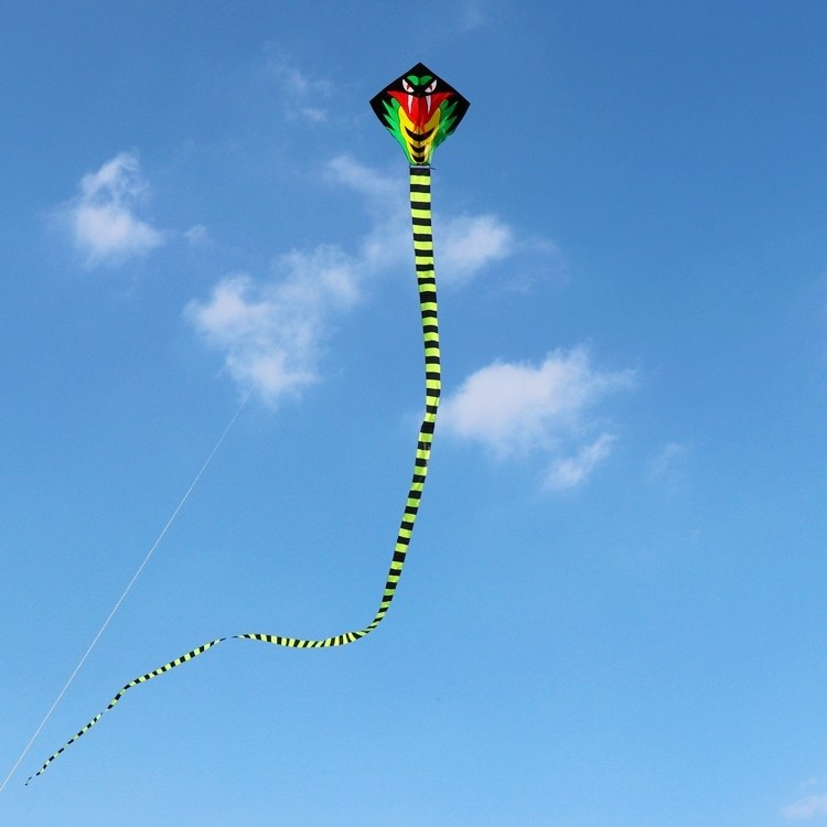 潍坊风筝 眼镜王蛇风筝竹叶青 青蛇风筝抗大风 成人儿童大型