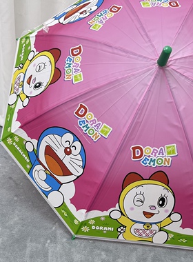 外贸原单儿童卡通机器猫雨伞蓝胖子自动伞小叮当可爱学生环保雨伞