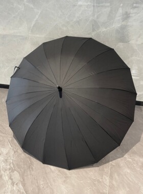 长柄暴雨直杆复古简约商务结实直全自动男士英伦超大防抗风黑色伞