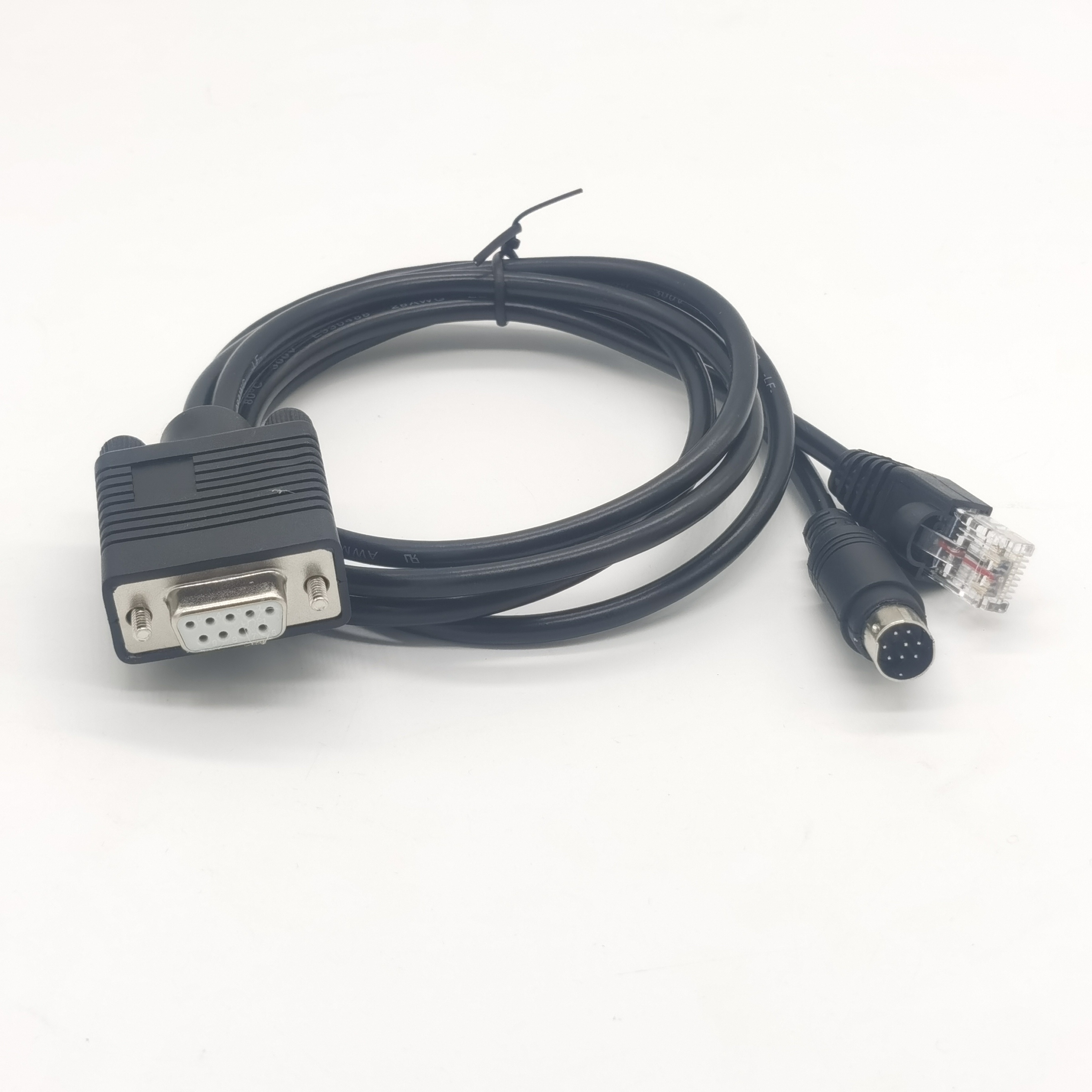 TPC昆仑通态与台达plc数据线 连接台达和施耐德变频器485通讯232