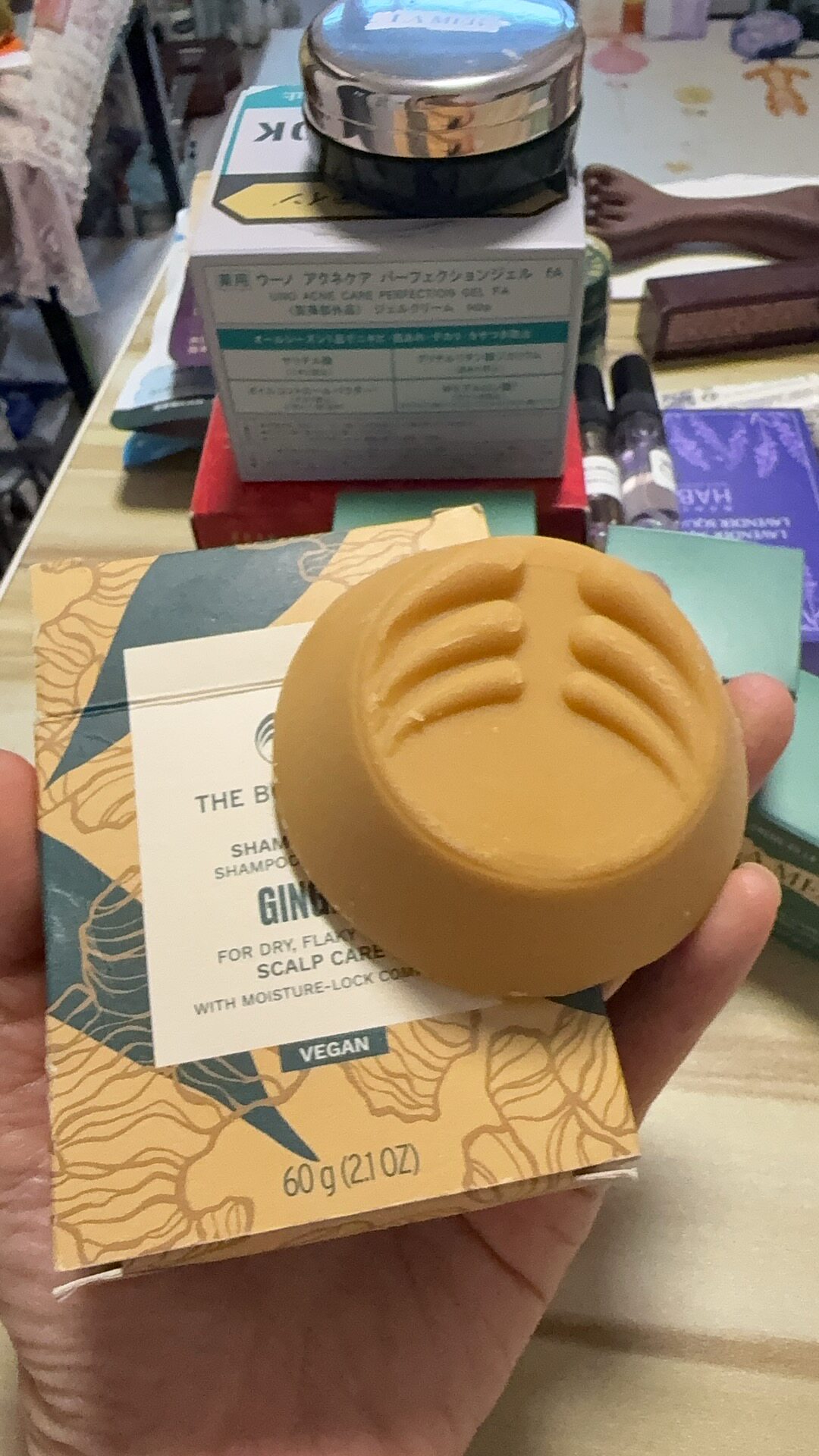 the bodyshop生姜洗手工皂/精油皂