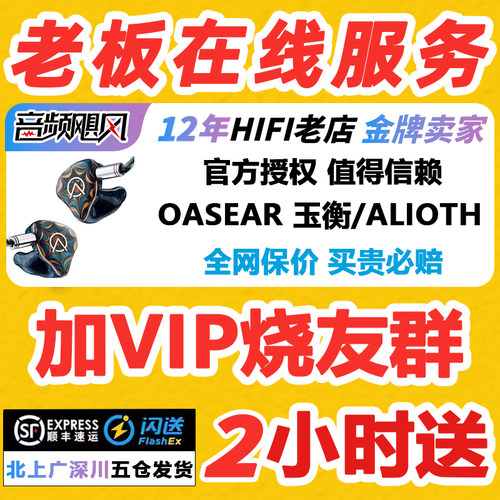 OASEAR玉衡ALIOTH入耳式耳机四铁四平板hifi发烧有线耳塞流行人声