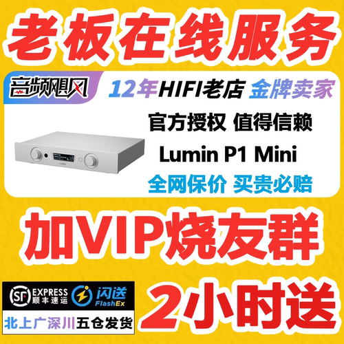 Lumin 录铭P1 Mini数字串流播放器DAC/前级解码器HIFI流媒体数播
