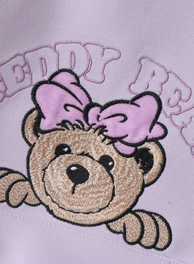 TD310紫色女宝宝儿童套装