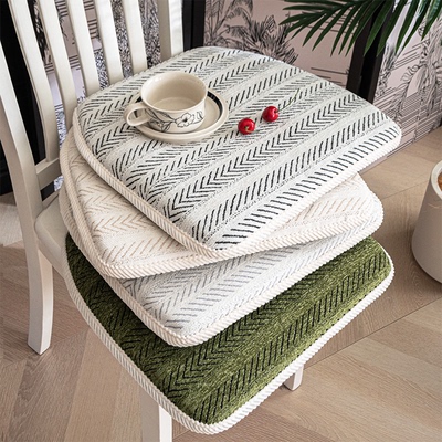 雪尼尔四季通用坐垫可拆洗防滑垫