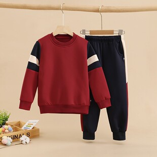 男童秋装套装2025新款秋季潮酷薄款运动服炸街儿童卫衣中大童春秋