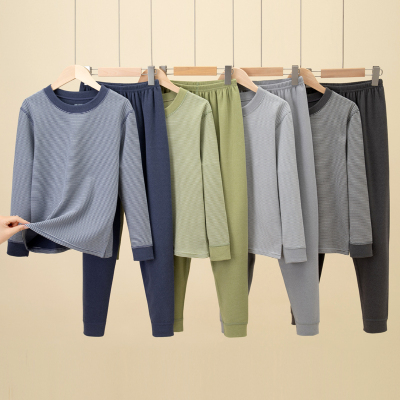 青少年保暖内衣套装男大童打底