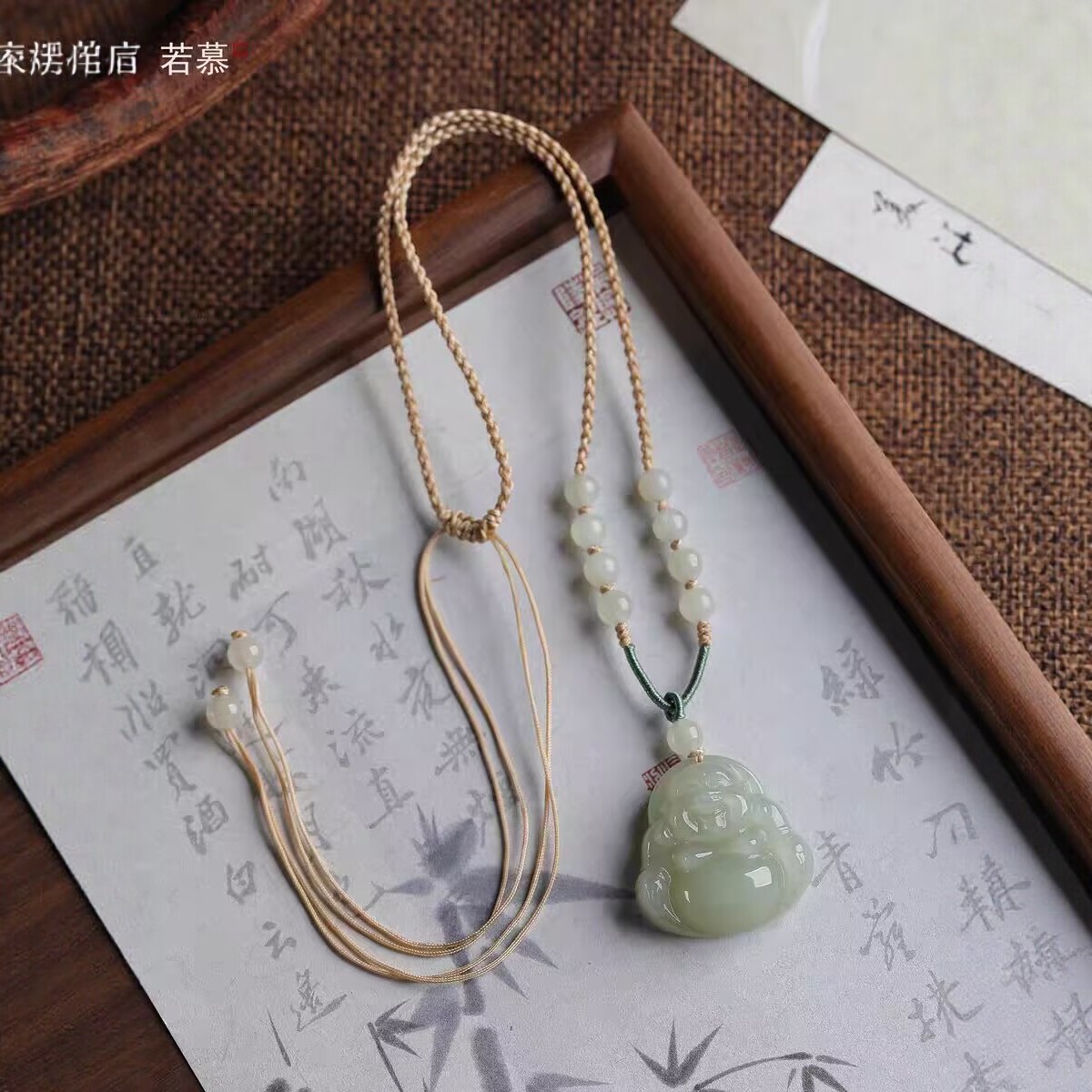 真品和田玉佛公吊坠女款礼物