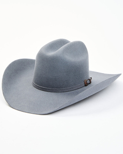 美国产CODY JAMES卷边5X羊毛毡帽草原骑马帽西部牛仔帽白色大檐帽