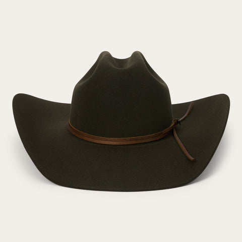 STETSON美国牛仔帽羊毛6X毡帽大檐帽草原骑马帽卷边西部牛仔帽
