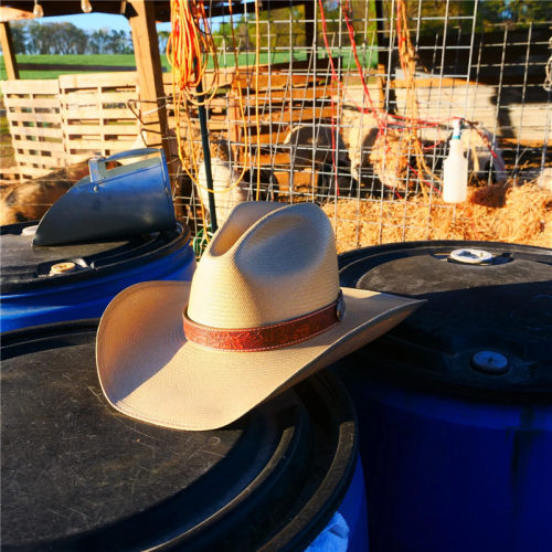 Stetson美国巴拿马10X草编西部牛仔帽大檐帽骑马帽遮阳草帽太阳帽