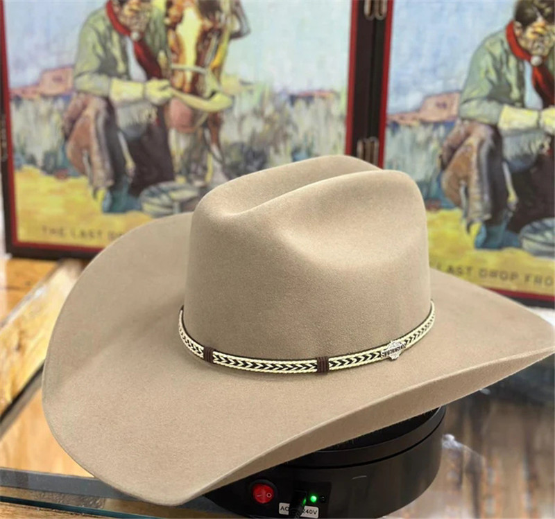 STETSON骑马帽卷边6X牛仔帽