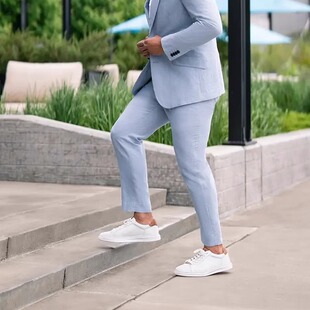 美国Florsheim富乐绅男鞋小牛皮运动休闲鞋真皮吸汗透气软底板鞋