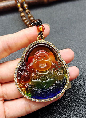 精美笑面佛公项链送礼物ZD0899