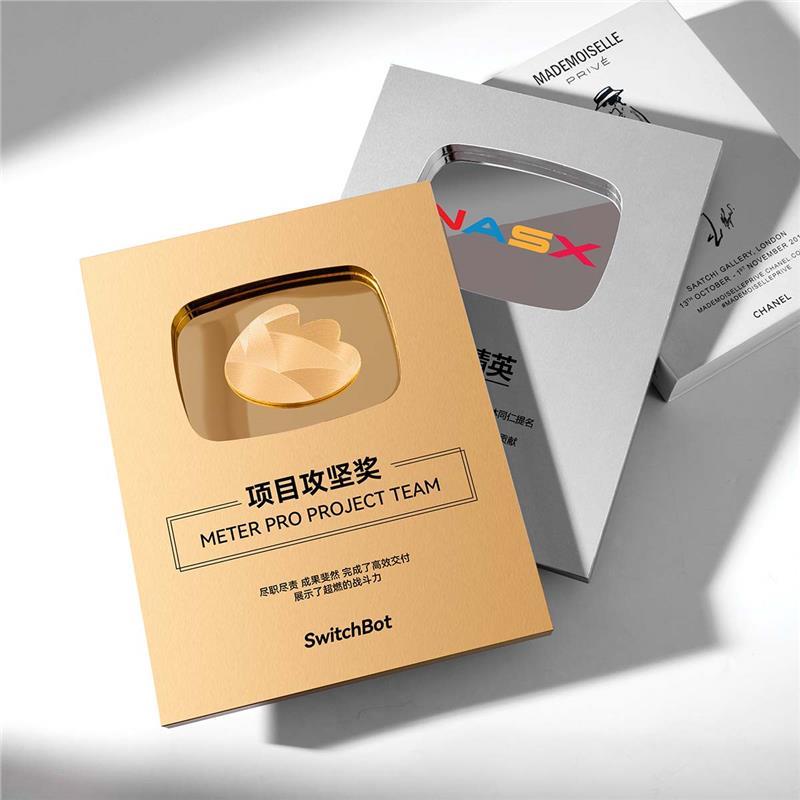 百万实木做站授权金属创意奖牌b哔哩哔哩铜牌荣誉粉丝定制定牌匾