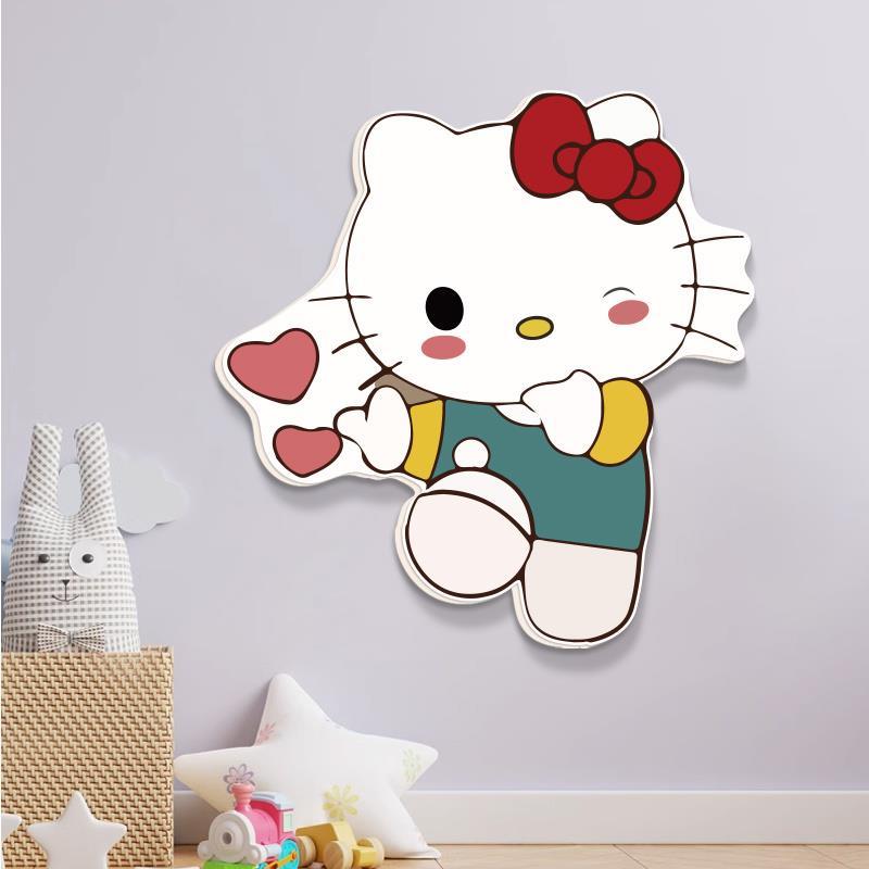 粘贴画自神器贴纸装饰房间墙面画遮孔上网卡通电表箱红补洞墙贴门图片