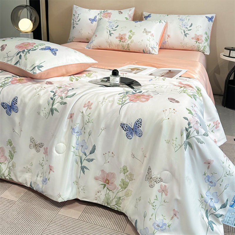 水洗棉夏被空调被单人双人夏凉被子薄款大学生宿舍凉爽夏天小被子