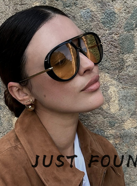 欧美风复古蛤蟆镜大框太阳镜