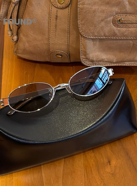 2026新款老钱风椭圆遮阳墨镜