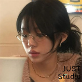 高冷女神斯文眼镜椭圆形小框金色文艺素颜职场通勤可配近视防蓝光