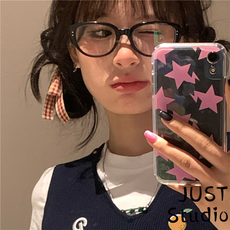 猫眼近视眼镜黑框粗边素颜网红时尚方圆脸显瘦欧美防蓝光平光新款