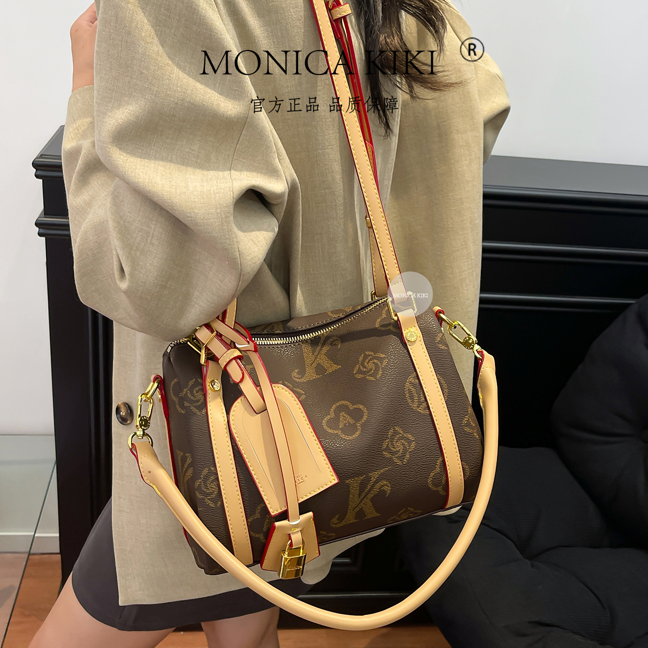 莫妮卡奇奇女包波士顿枕头包单肩