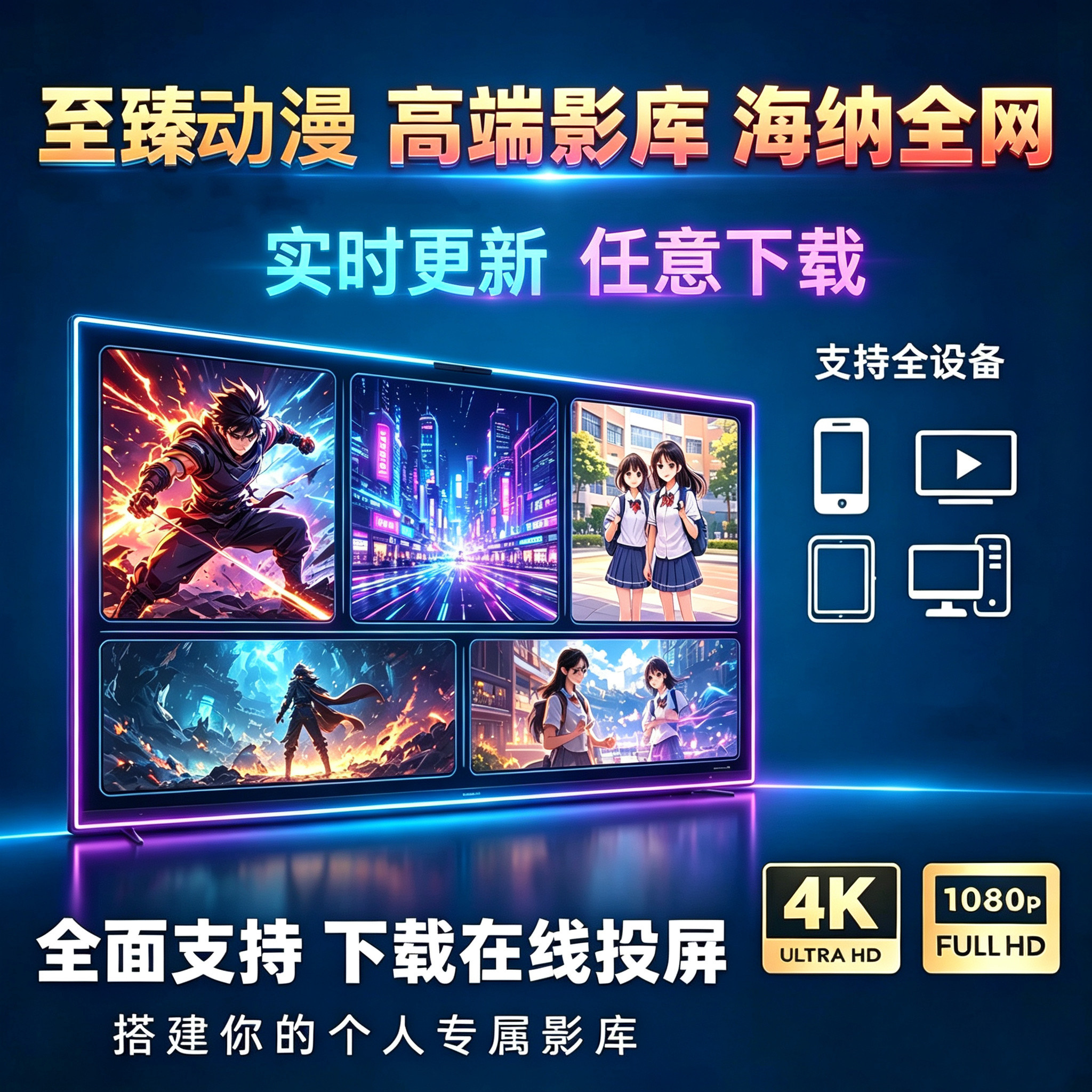 【这里很全】动漫片库 4k动漫超清素材 合集剧 媒体库盘网