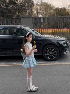 吉小可2026春夏新款女童百搭裙裤中大童甜美蛋糕裙儿童半身裙套装