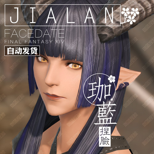 【珈蓝】最终幻想14 ff14捏脸数据脸型 精灵族女精腿精 森林 凯洛