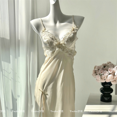 暖阳香榭|高级感缎面吊带睡裙