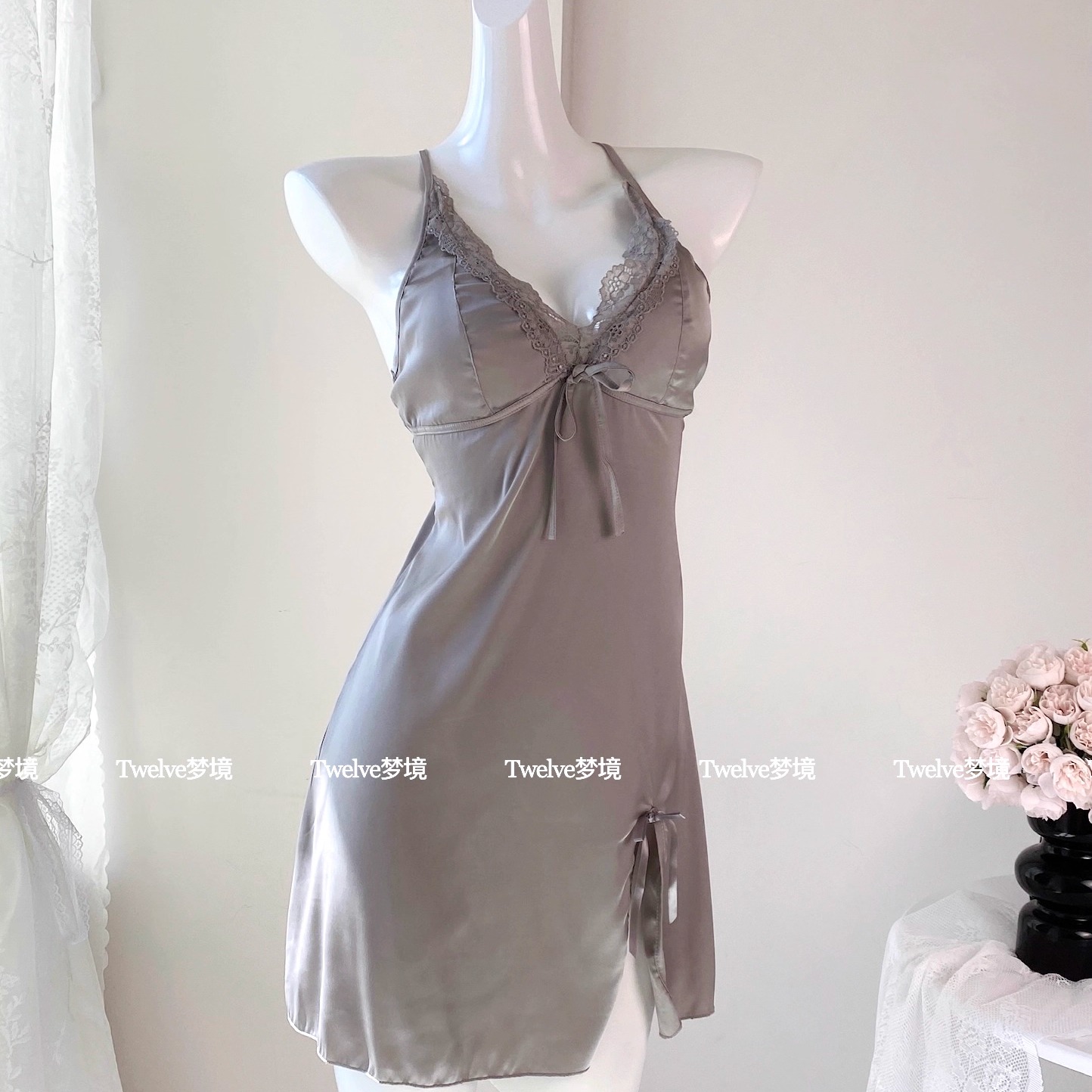 半熟恋人~性感蕾丝睡裙带胸垫