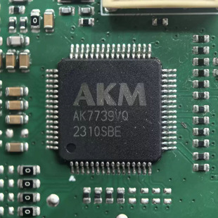 AK7739VQ 汽车导航主机音响功放数字信号处理器4通道模数转换芯片