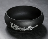 多功能办公 家用客厅中式 果皮垃圾缸 饰烟灰缸大号高端大气 陶瓷装