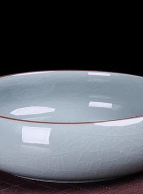 陶瓷烟灰缸超大26cm 高端大气上档次 家用客厅茶渣废水垃圾收纳缸