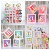 网红金色透明惊喜baby气球盒子LOVE套餐婚礼生日派对装 饰告白字母