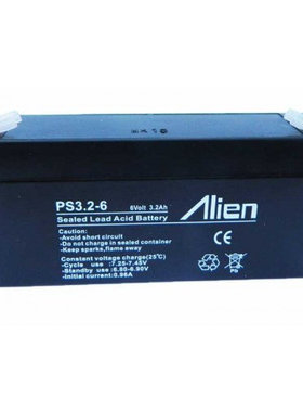 Alien lien PS3.2-6 6VOLT3.2AH免维护可充电蓄电池